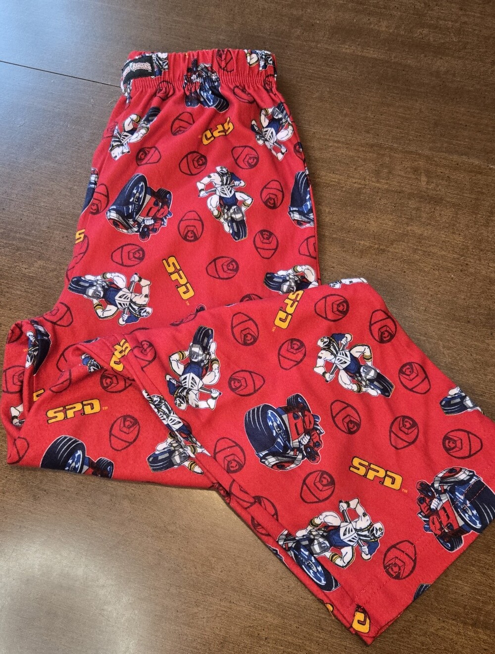 *SALE* Y2K Power Rangers SPD Red Logo Lounge Pant Pajama Pants Boys Size 8/10